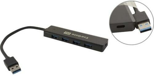 USB концентратор Exegate DUB-4P/1