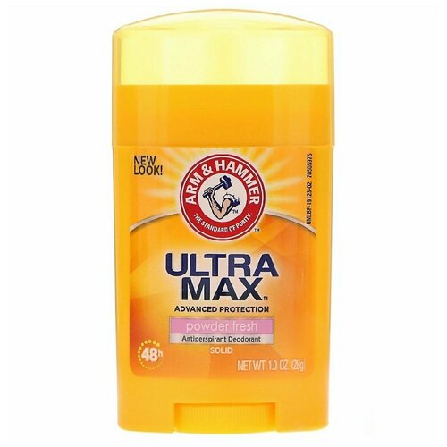 Arm&Hammer Дезодорант-антиперспирант UltraMax powder fresh, стик, 73 мл, 73 г