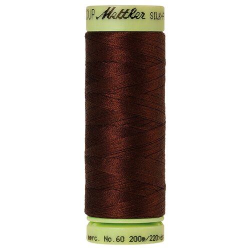 Нить для машинного квилтинга SILK-FINISH COTTON 60, 200 м 100% хлопок 0173 Friar Brown ( 9240-0173 ) нить для машинного квилтинга silk finish cotton 60 200 м 100% хлопок 1002 very dark brown 9240 1002