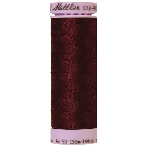 pk 0111 Нить для машинного квилтинга SILK-FINISH COTTON 50, 150 м 100% хлопок 0111 Beet Red ( 9105-0111 )