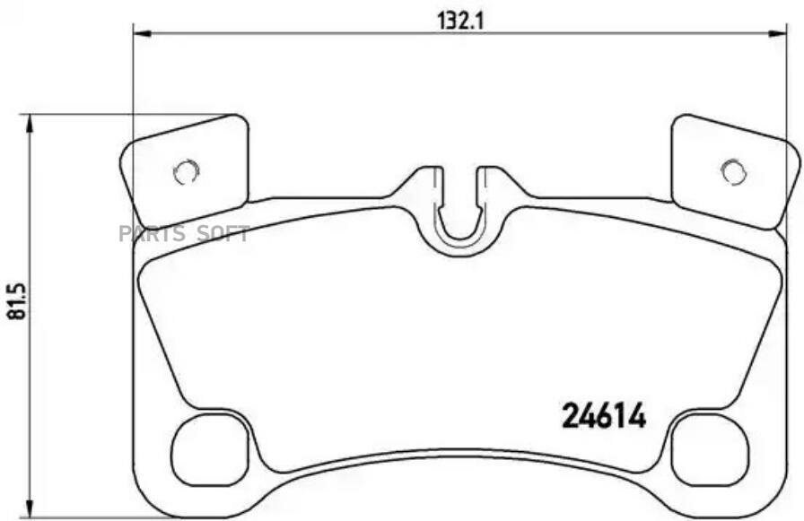 BREMBO P85103 Колодки торм.зад.