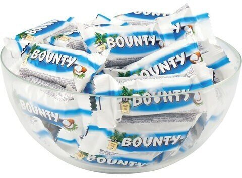 Батончики мини BOUNTY "Minis" с мякотью кокоса в шоколаде 1 кг, 56727