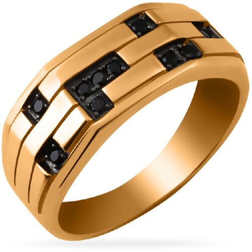 фото Кольцо sanis, красное золото, 585 проба, фианит, размер 19.5, красный, золотой санис