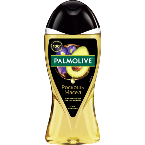 Гель для душа женский Palmolive Роскошь масел с маслом Авокадо и экстрактом Ириса, 250 мл гель для душа роскошь масел palmolive увлажняет и смягчает кожу 750 мл