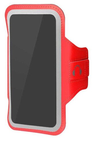 Чехол спортивный (неопрен) для смартфонов до 5.8 дюймов DF SportCase-01 (red)