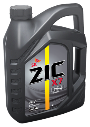 Cинтетическое моторное масло ZIC X7 5W-40 4 л