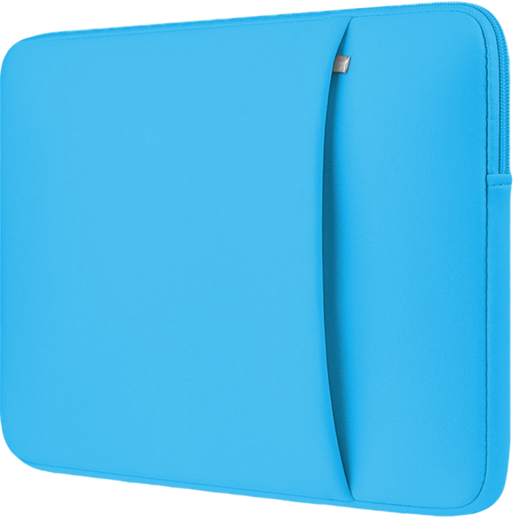Чехол на MacBook 16" Pro из неопрена / Папка для документов с карманом, цвет: голубой