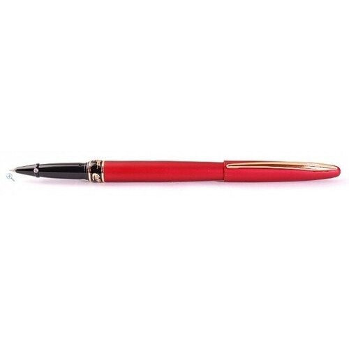подарочная ручка роллер crocodile r 215 black в футляре Подарочная ручка-роллер Crocodile R 215 Matte Red в футляре