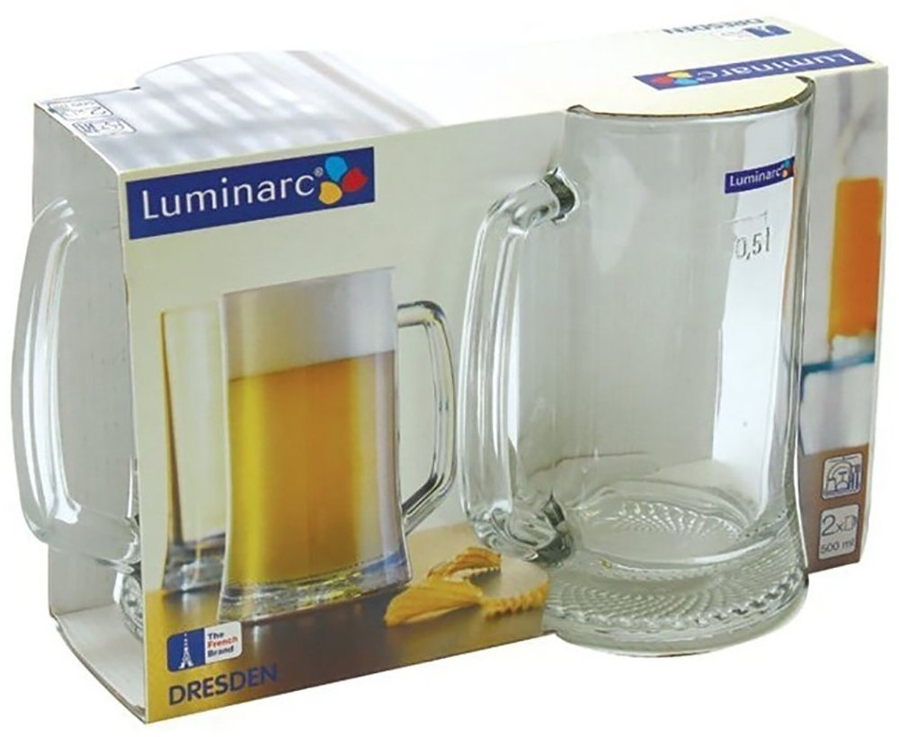 Кружка для пива Luminarc Dresden 2 шт 500 мл ОСЗ-Люминарк - фото №17