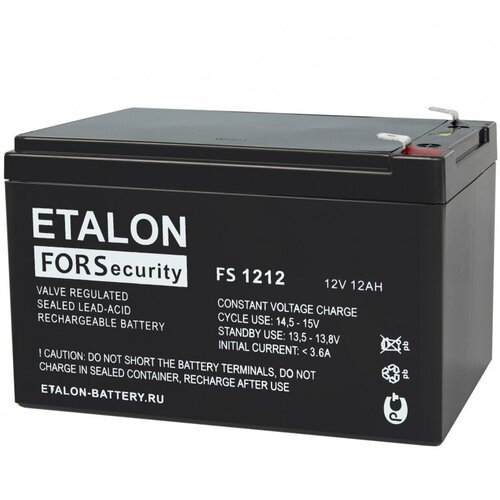 Аккумулятор FS 12В 12Ач (FS 1212) 100-12/12S Etalon battery