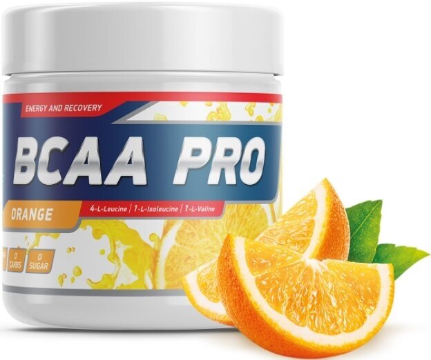 , Geneticlab Nutrition, BCAA Pro, 250 г, Апельсин