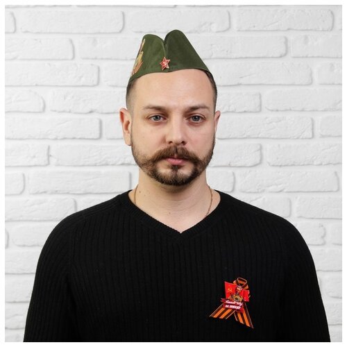 фото Карнавальный набор страна карнавалия "день победы. спасибо деду за победу", пилотка, брошь