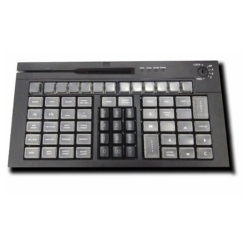 Клавиатура программируемая Poscenter S67B 67клавиш MSR ключ USB 794200₽