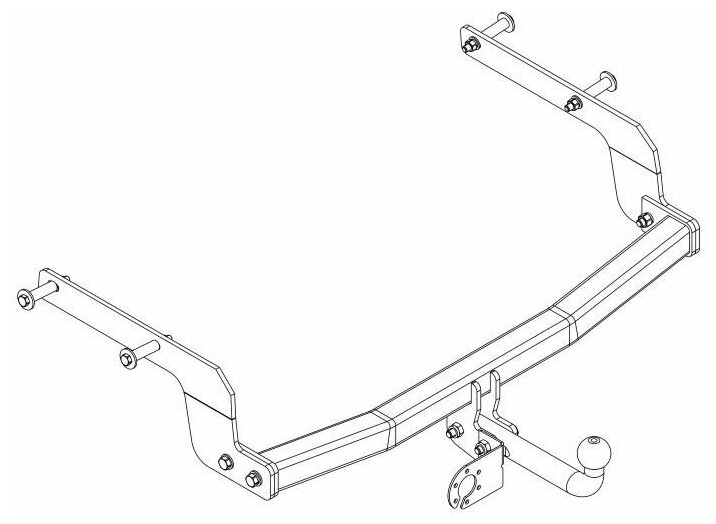 Фаркоп Avtos ТСУ RENAULT ARKANA (2019-) Кроссовер (без электрики)