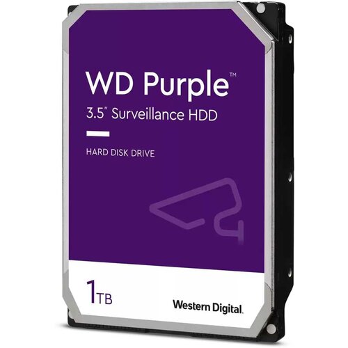 Жесткий диск WD SATA-III 1Tb WD10PURZ Surveillance Purple 5400rpm 64Mb 35 514700₽