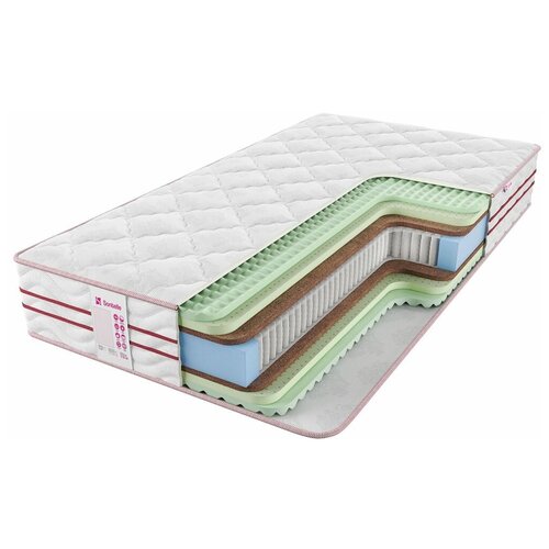 фото Матрас sontelle imprest natura medium r, пружинный, бежевый/белый