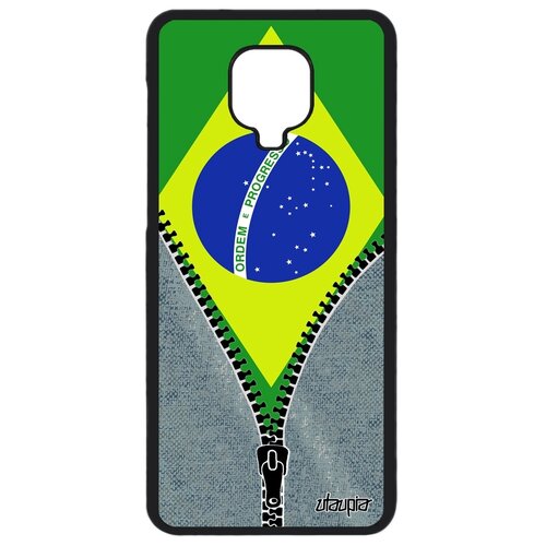 фото Чехол для телефонов xiaomi redmi note 9 pro, "флаг бразилии на молнии" туризм utaupia