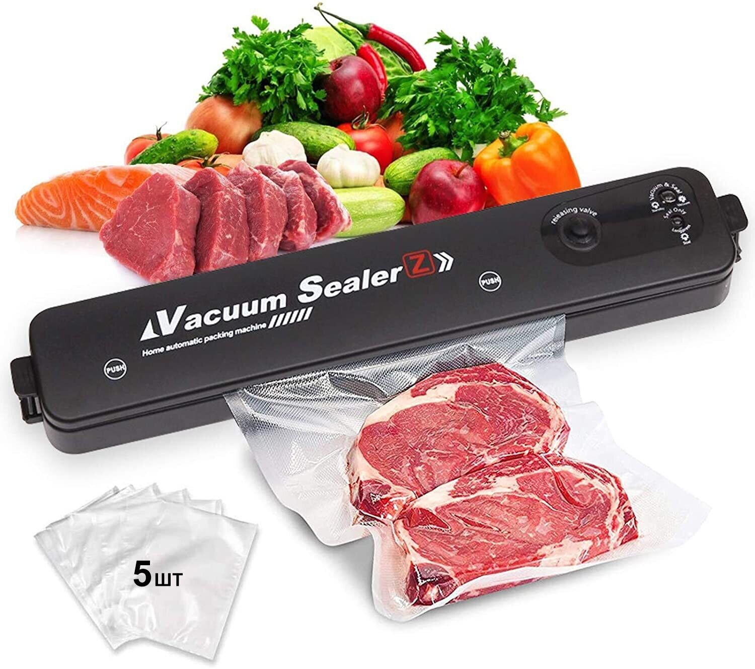 Вакуумный упаковщик, запаиватель Vacuum sealer Z упаковщик - фотография № 1