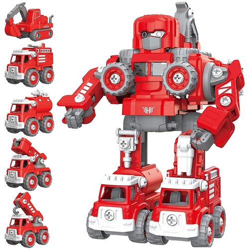 Робот-трансформер LeiMengToys Autobots 5в1, LM906-BY, красный