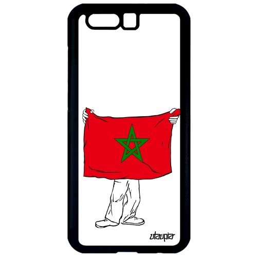 фото Чехол на телефон honor 9, "флаг марокко с руками" государственный страна utaupia