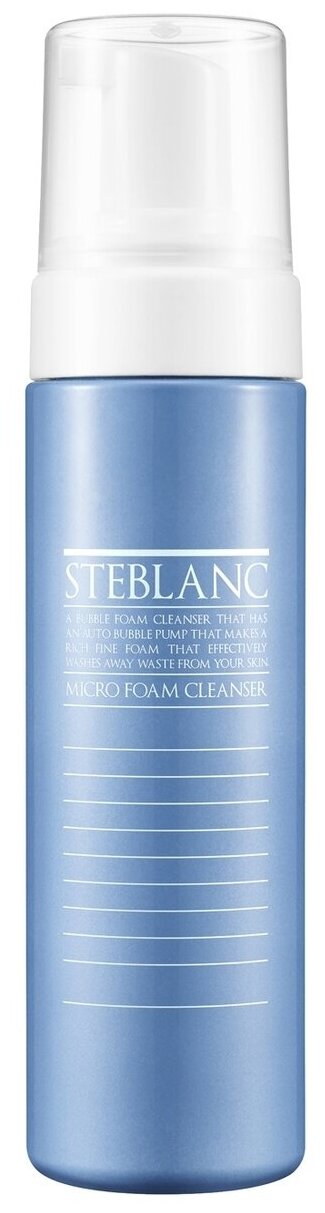 Steblanc воздушная пенка для умывания Micro Foam Cleanser, 200 мл