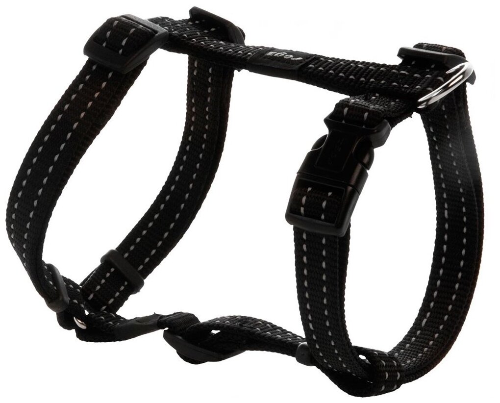 Rogz Шлейка серия Utility размер M (32-52см) ширина 1,6 см черный (H-HARNESS) SJ11A | H-HARNESS 0,07 кг 47436