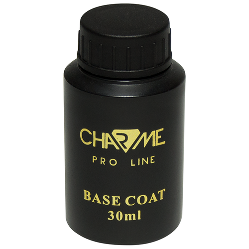 CHARME-PRO Базовое покрытие Rubber Base Coat, прозрачный, 30 мл charme pro верхнее покрытие recovery прозрачный 30 мл