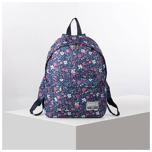 фото Рюкзак молодежный devente 40*30*14 дев blue flowers, син/сир/роз 7032056 5055604