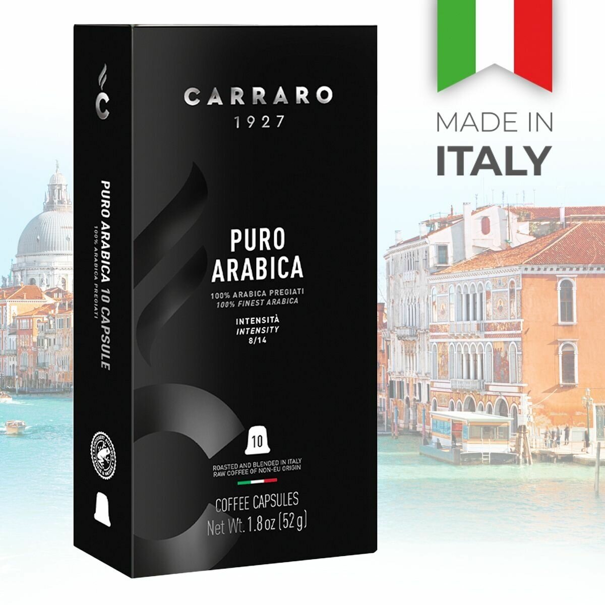 Carraro Puro Arabica кофе в капсулах для системы Nespresso, 10 капсул - фотография № 7