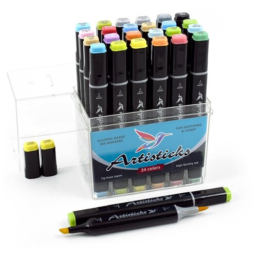 Artisticks Набор маркеров Brush (ARS 102-24 BOX), 24 шт.