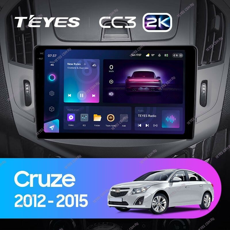 Штатная магнитола Teyes CC3 2K 4/32 Chevrolet Cruze J300 J308 (2012-2015)