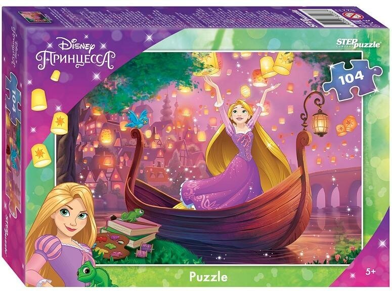 Пазл для детей Step puzzle 104 деталей, элементов: Рапунцель - 3 (Disney)