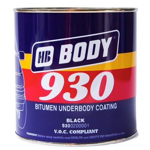Антикор Черный 1кг Body 930 9300200001 HB BODY арт. 9300200001