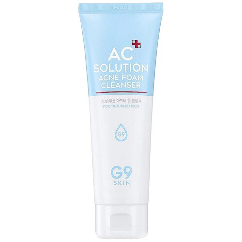 Пенка для умывания проблемной кожи G9SKIN AC SOLUTION ACNE FOAM CLEANSER 120ML.