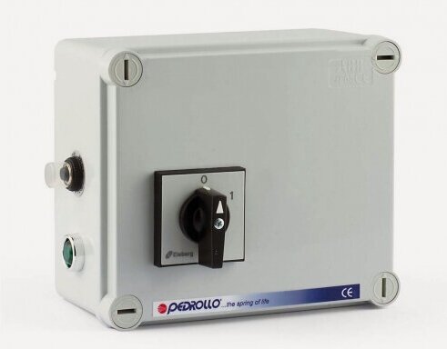 Изображение товара Пульт управления Pedrollo QEM 150 - 1,1 кВт (однофазный, 40 мкФ, 10 А)