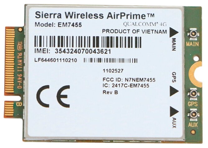  3G/4G M.2 Sierra Wireless EM7455 cat.6