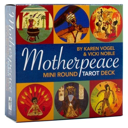 Гадальные карты U.S. Games Systems Mini Motherpeace Round, 78 карт, желтый/синий, 209 оракул пикси ленорман в металлической коробочке us games systems