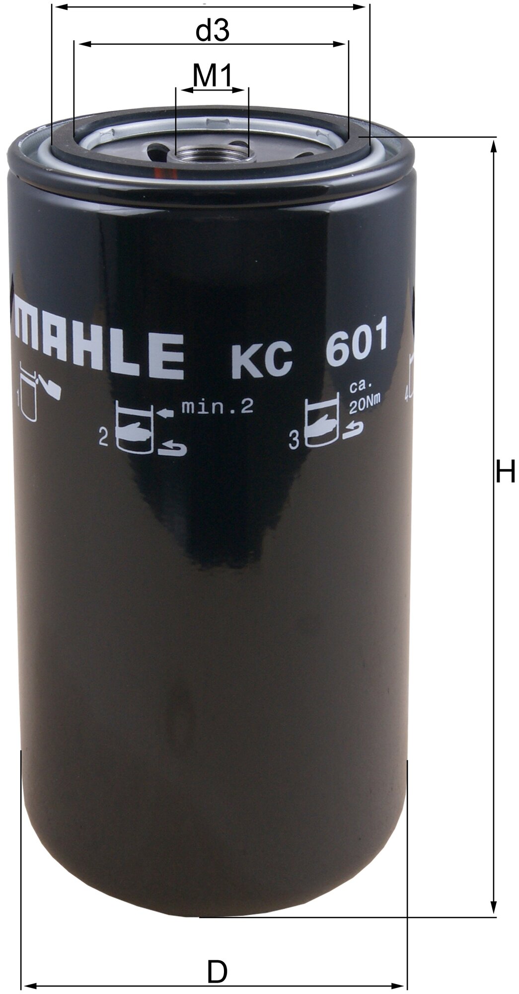 Фильтр топливный MAHLE KC 601