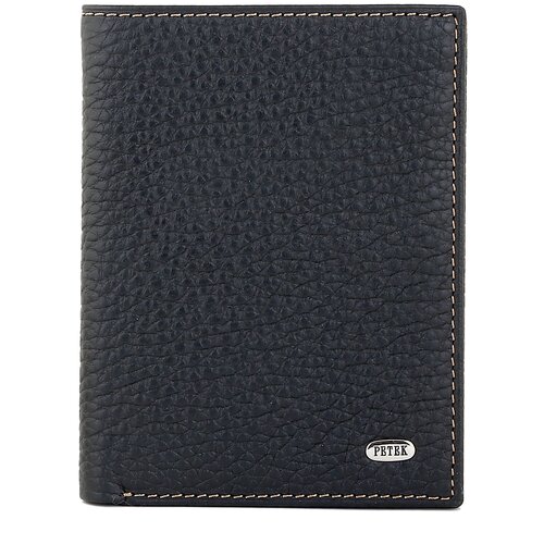 Портмоне Petek 1855 184.46D.KD1, фактура зернистая, черный
