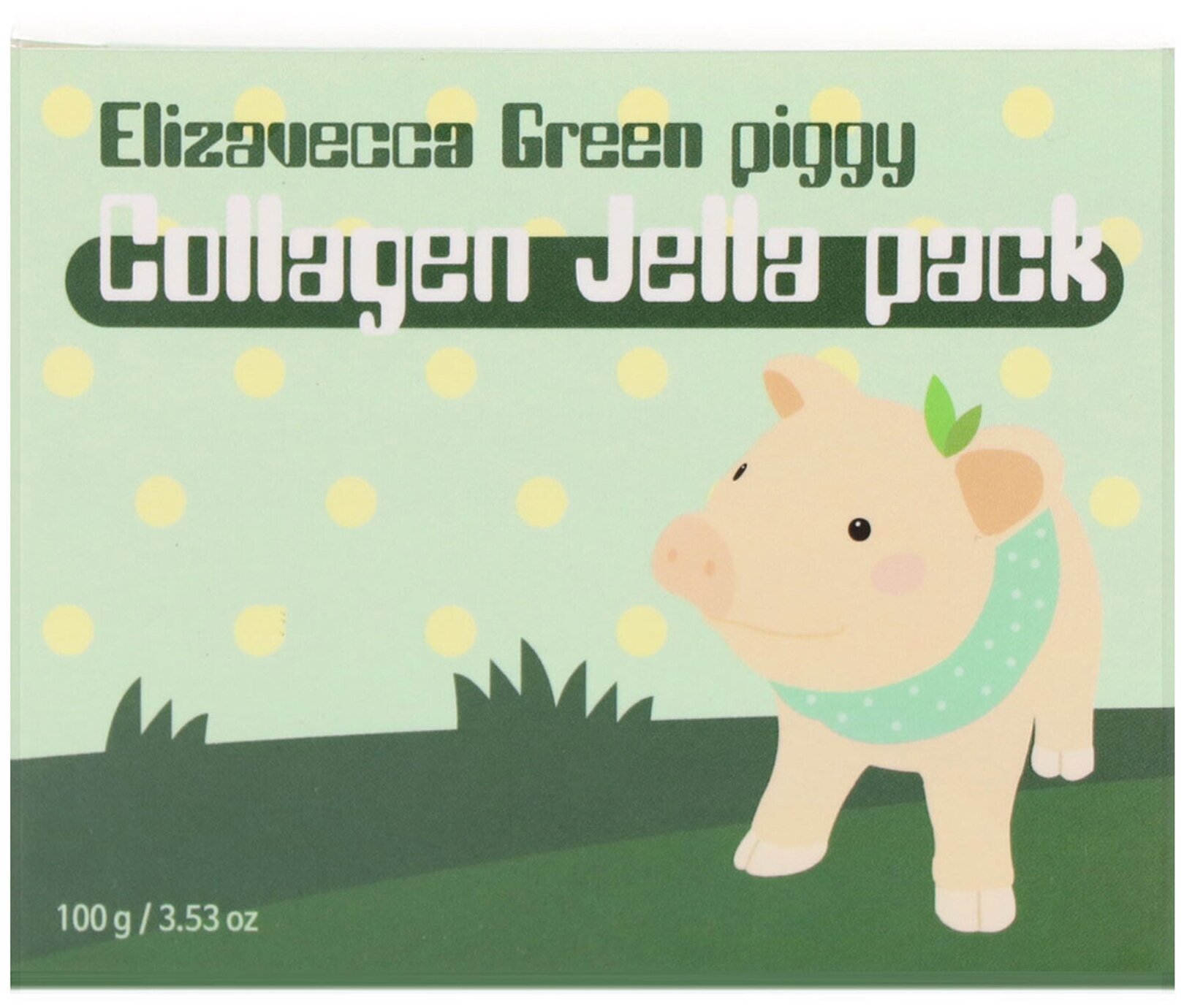 Маска для лица Elizavecca Green Piggy Collagen Jella Pack с коллагеном 100г - фото №3