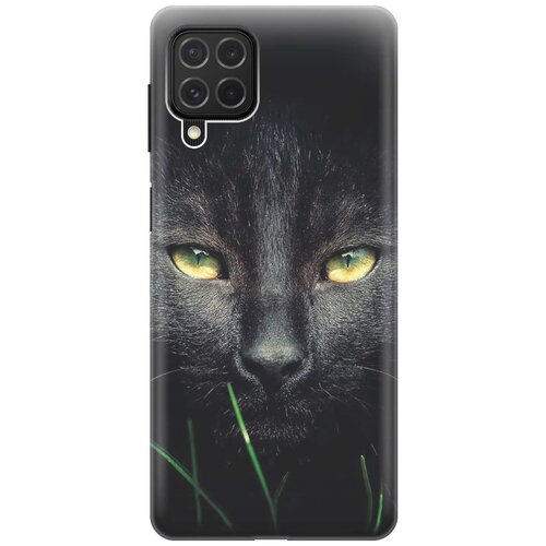 фото Ультратонкий силиконовый чехол-накладка для samsung galaxy m62 с принтом "кошка в темноте" gosso