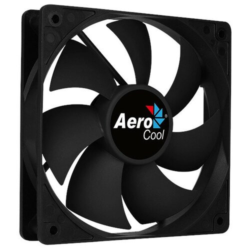 Вентилятор для корпуса AeroCool Force 12 Black, черный вентилятор aerocool rev rgb 120x120x25мм 16 8 млн цветов rgb подсветка в виде двойного кольца 3 pin 1200 об мин 41 3 cfm 15 1 дба