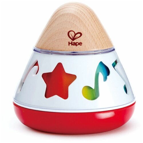 Развивающая игрушка Hape Вращающаяся музыкальная шкатулка E0332, белый/красный
