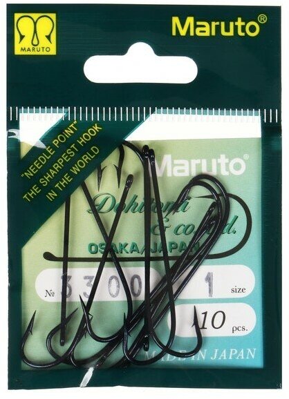 Крючки карповые Maruto 8624, цвет BN, №6 Carp Pro, 8 шт