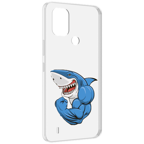 Чехол MyPads накаченная акула для Nokia C31 задняя-панель-накладка-бампер чехол mypads накаченная акула для oukitel wp18 задняя панель накладка бампер