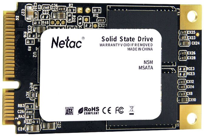 Накопитель SSD mSATA Netac N5M 256GB SATA 6Gb/s 3D NAND TLC 540/490MB/s 140TBW Retail - фото №7