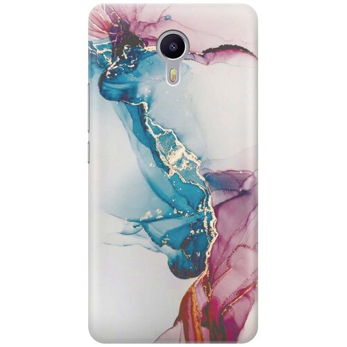 фото Cиликоновый чехол сине-розовый мрамор на meizu m3 max / мейзу м3 макс re:pa