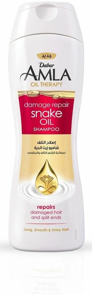 Dabur Amla Oil Therapy Damage repair Snake Oil Шампунь для секущихся и выпадающих волос 400 мл