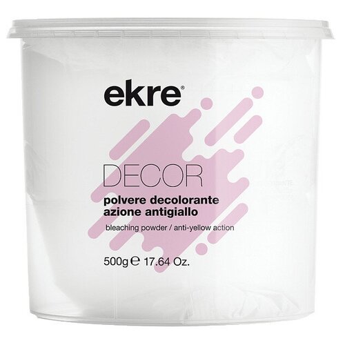 Порошок обесцвечивающий с антижелтым эффектом Ekre Decor Bleaching Powder 500 мл