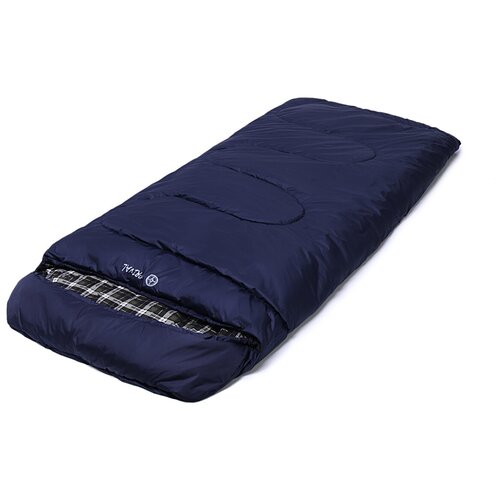 Спальный мешок PRIVAL Северный, синий, молния с правой стороны